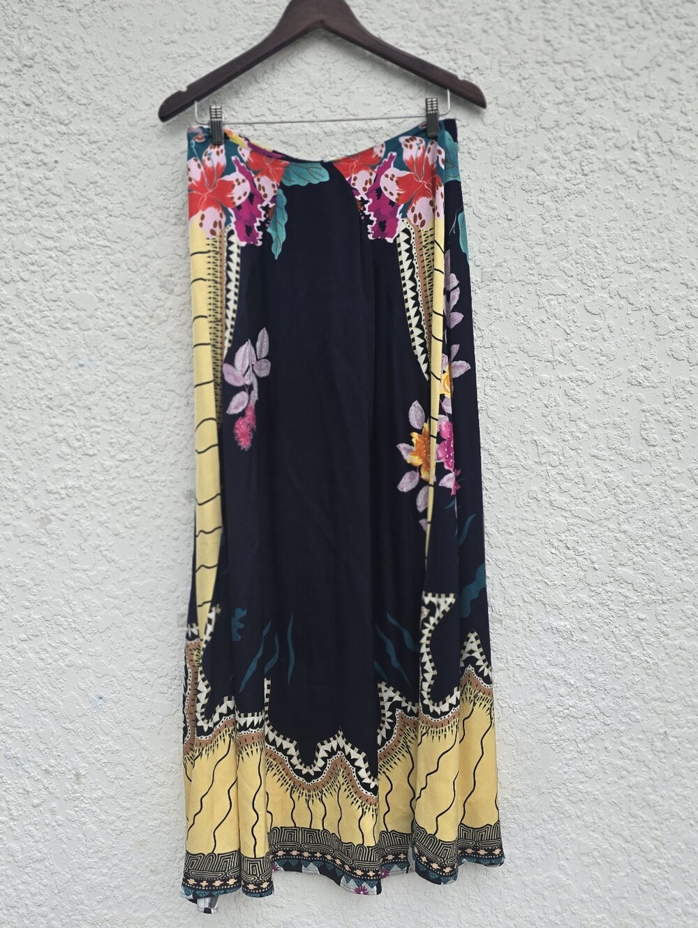 ETRO Italy Floral Border Print Maxi Skirt | Viscose Boho Resortwear IT 44 US 8 - Picture 5 of 13